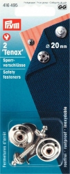 Tenax-Sperrverschlüsse MS 20 mm silberfarbig