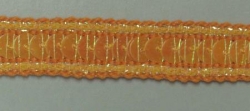 Paillettenborte, 12mm breit, orange, 25m Karte