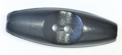 Knebelknopf, Schwarz, 40 x 14mm, 100% Kunststoff